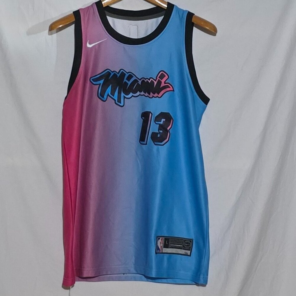 Nike Connect NBA Auth Miami Heat Vice City Edition #13 Bam Adebayo Jersey - L*